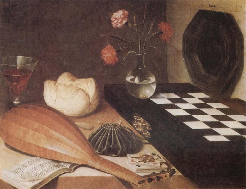 Lubin Baugin Still Life with Chessboard